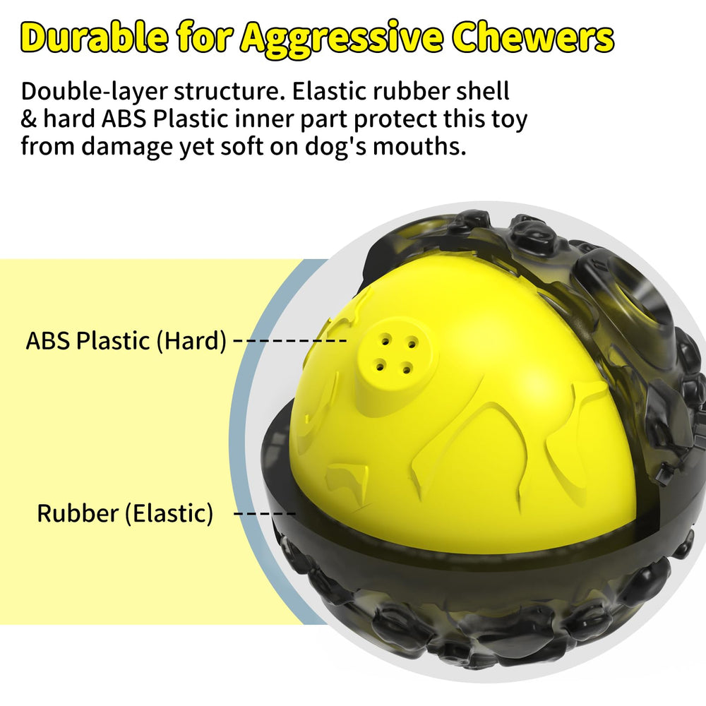 JoyBruko dog-ball-meteorite-nubs-teeth-cleaning helps clean teeth during chew time