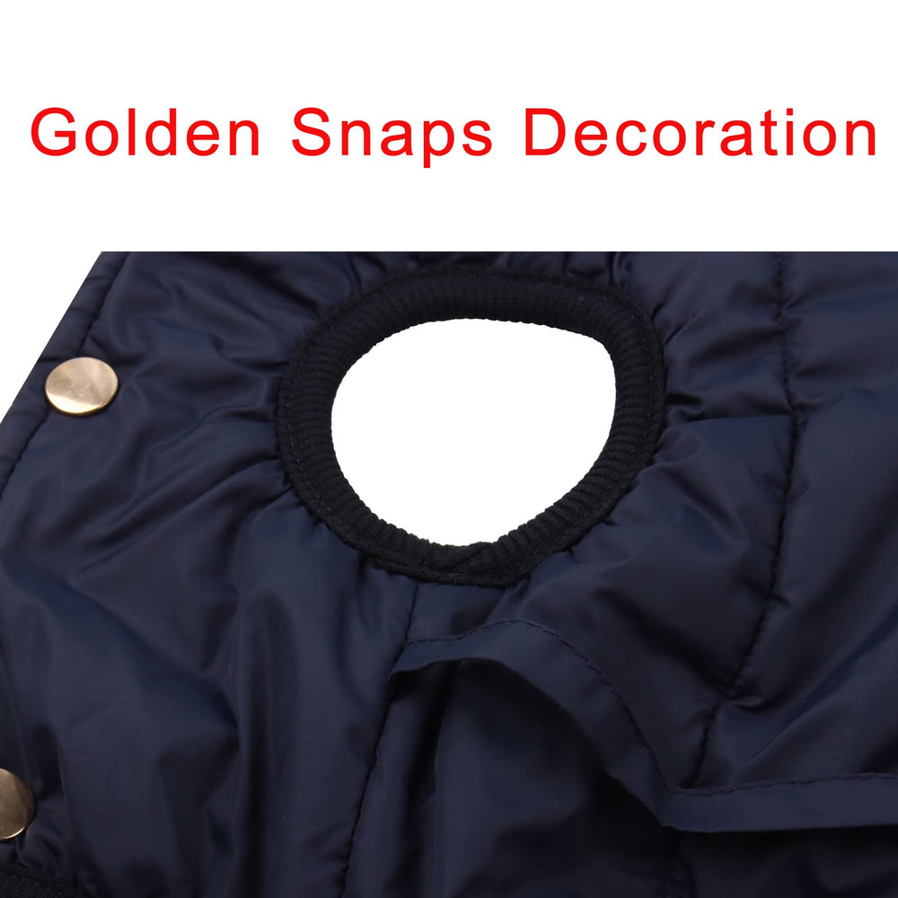 JoyDaog blue XXXL provides windproof comfort during chilly morning strolls.