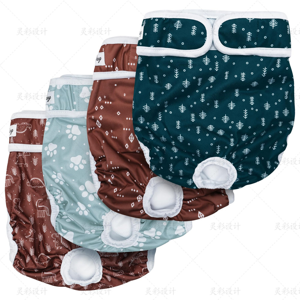 JoyDaog female dog diapers in dark blue protect your home from leaks during large dogs.