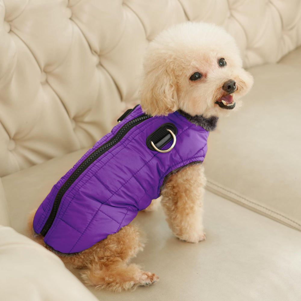 JoyDaog Fleece collar detail highlighting cozy warmth and stylish finish.