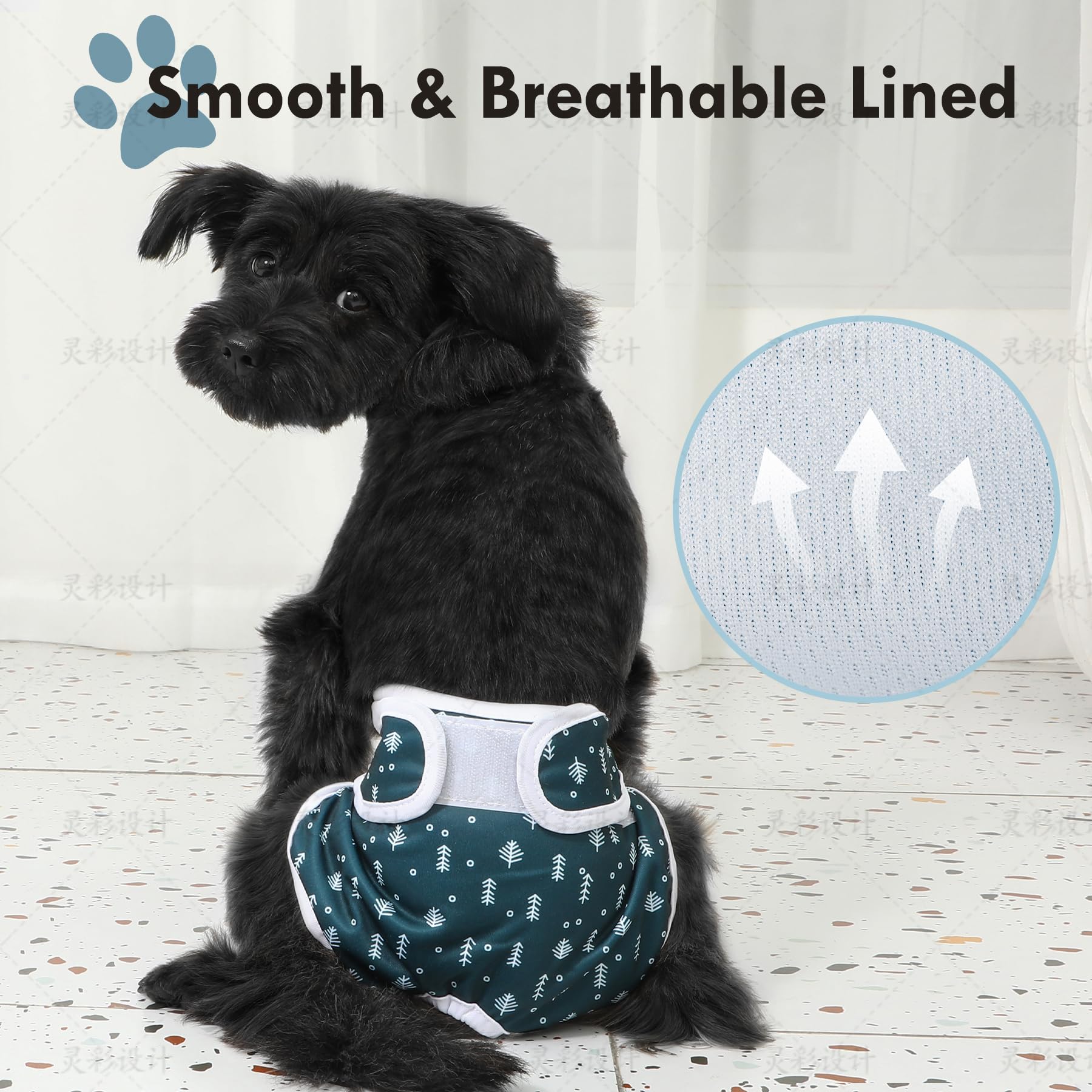 JoyDaog four color pack display emphasizes reusable and washable design