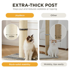 Joydeco cat scratching post mice feature entertains indoor cats.
