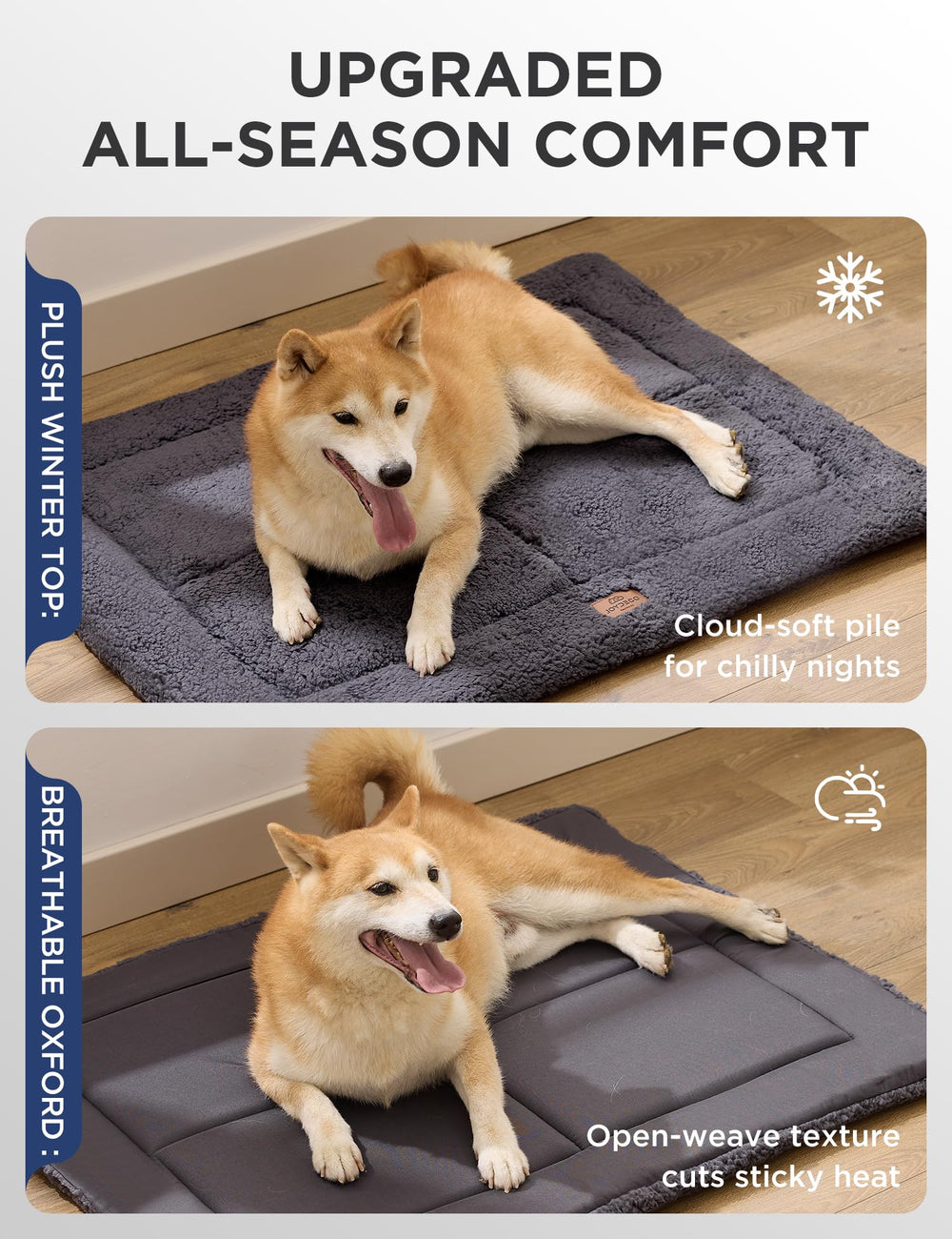 Joydeco machine-washable crate mat simplifies post-adventure cleanup