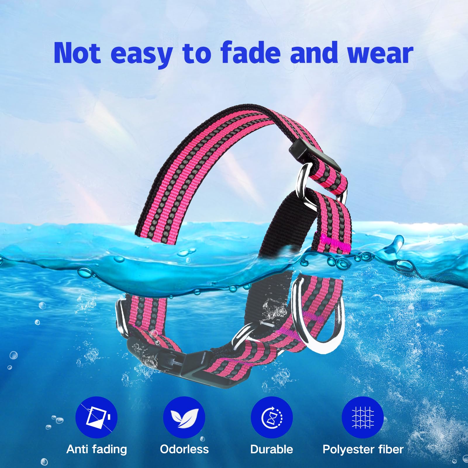 Joyeeiioo martingale collar medium-size adjustable fit for dogs