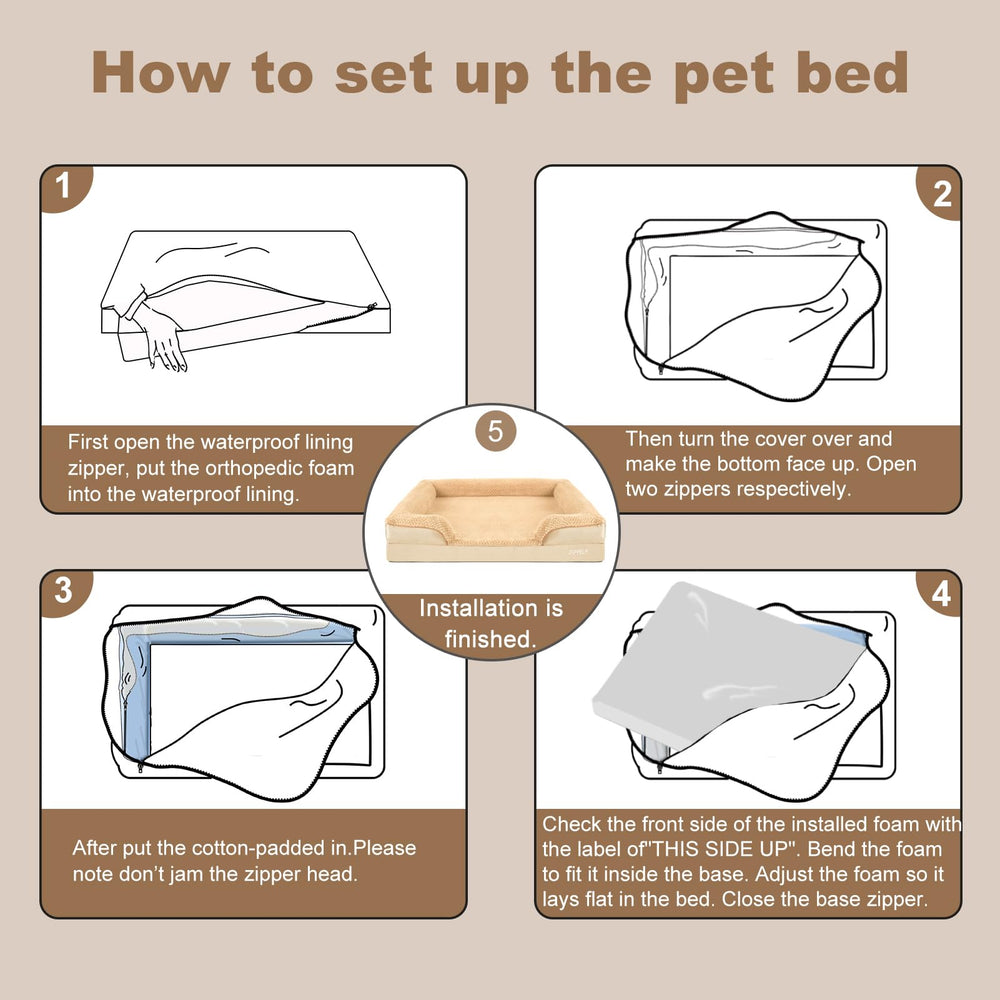 JOYELF extra-large size suits bigger breeds for restful nights