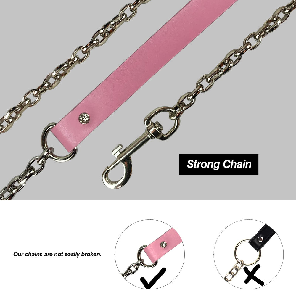 JOYMIN 3.3ft detachable chain leash with strong hardware for secure handling