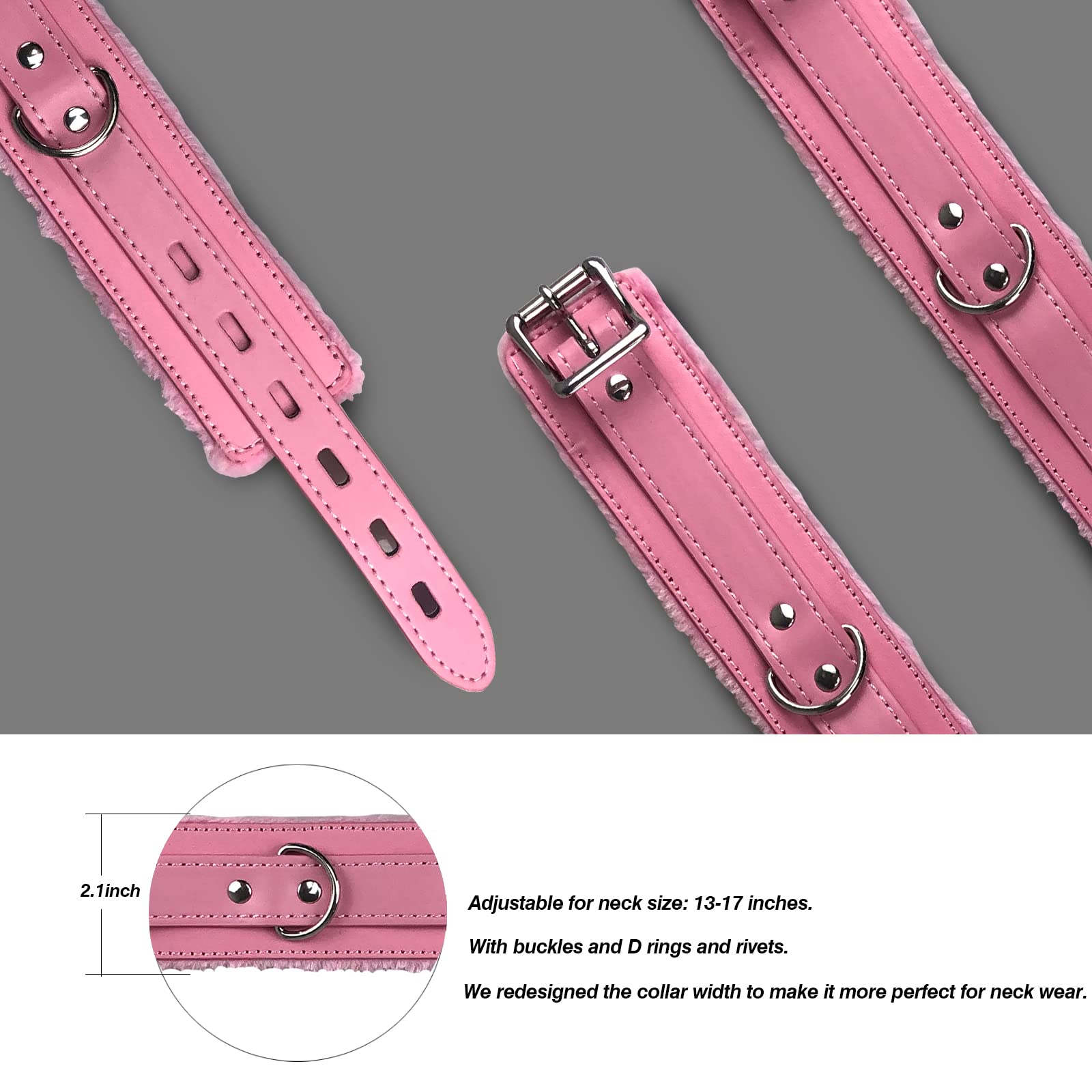 JOYMIN Heavy duty buckle and D-ring on durable metal hardware