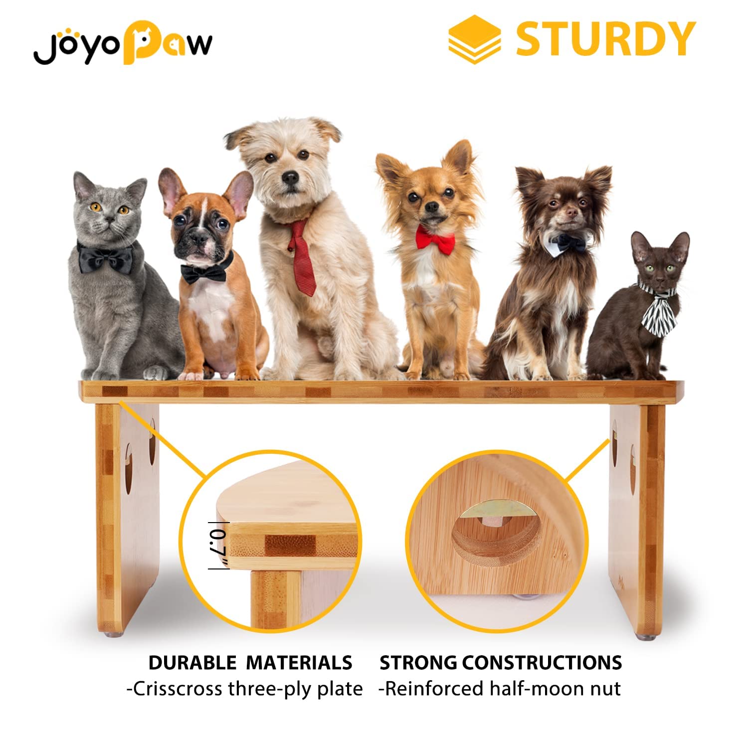 Joyopaw raised dog feeder mute gasket for quiet mealtimes