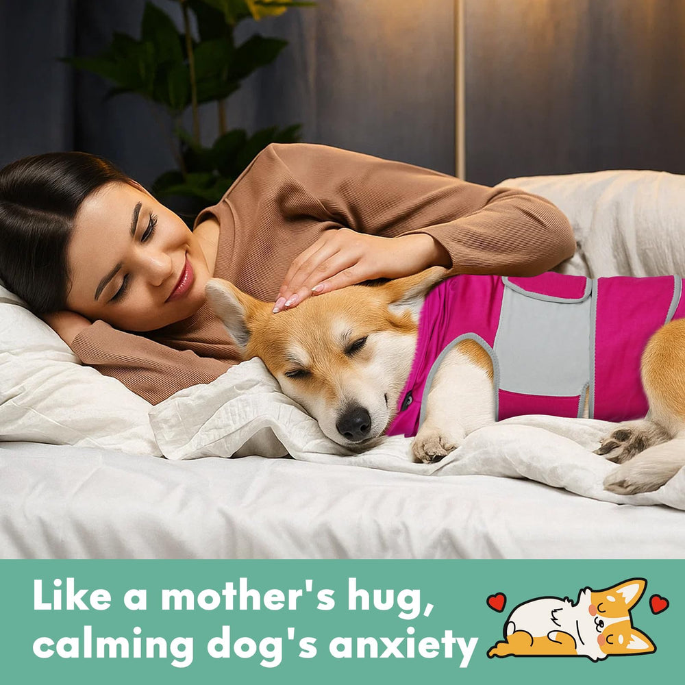 Joypig dog anxiety vest compression fit supports steady behavior during stressful events