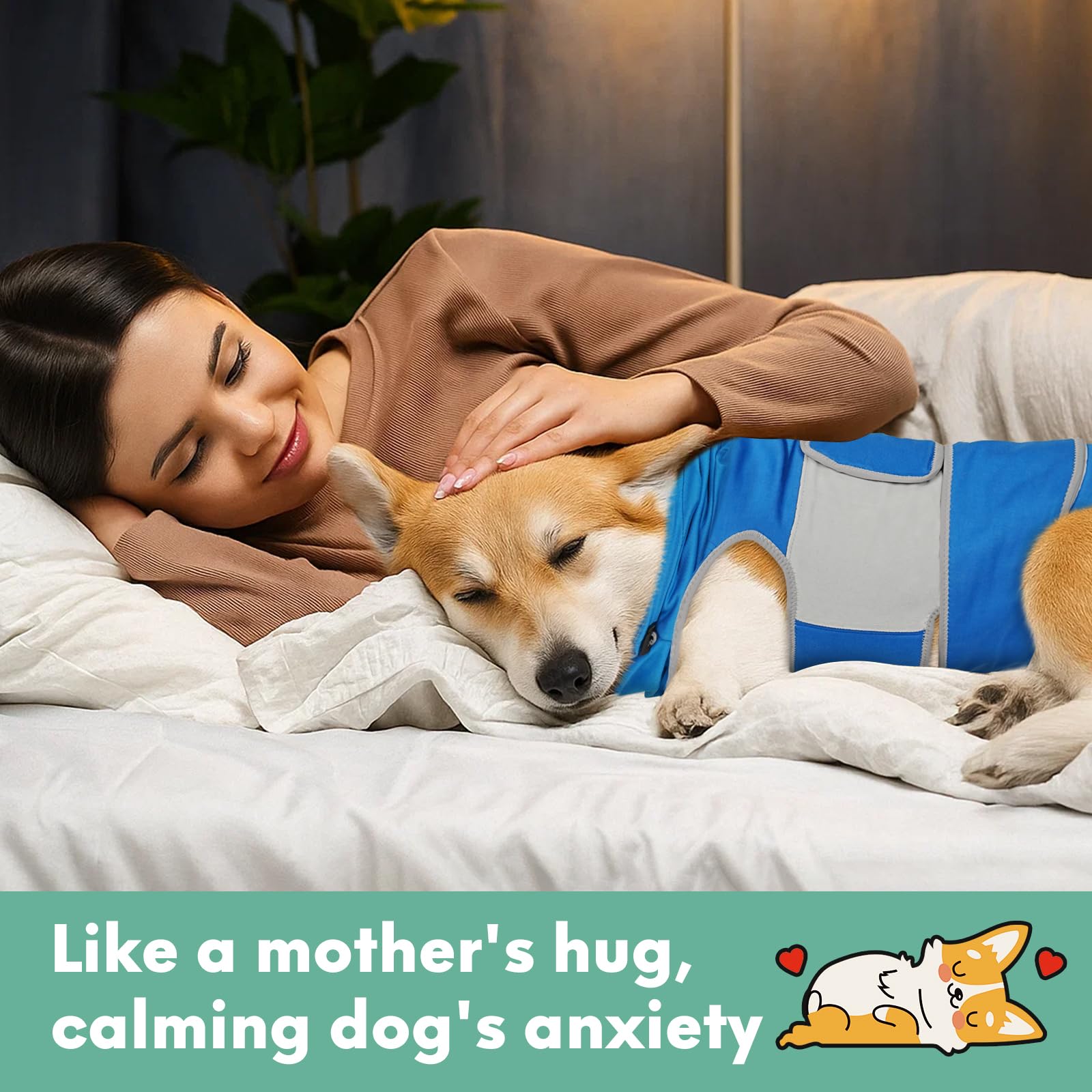 Joypig anxiety vest silent-fastening for quick, stress-free wearing