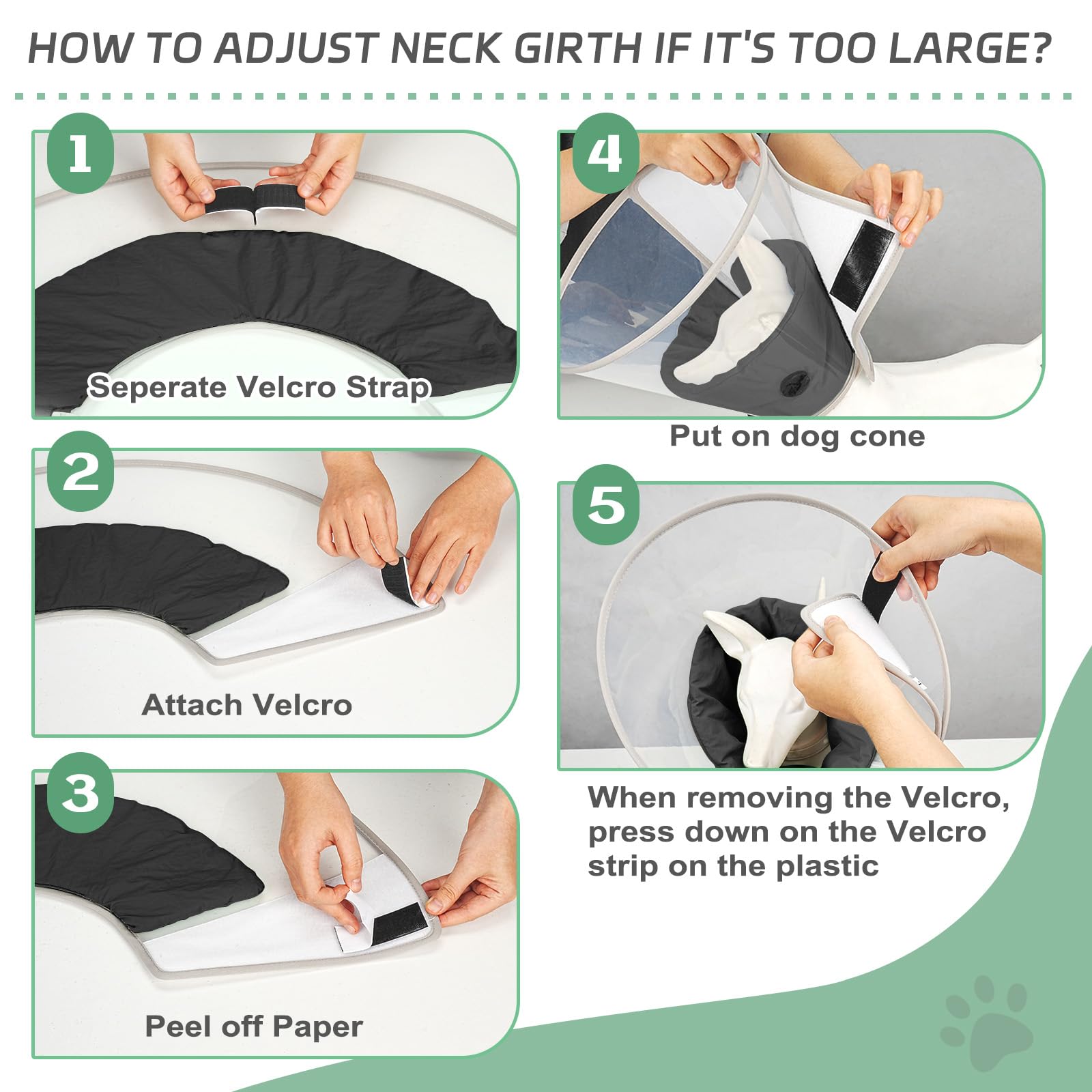 Joypig dog cone collar padded edges reduce irritation for calmer healing.