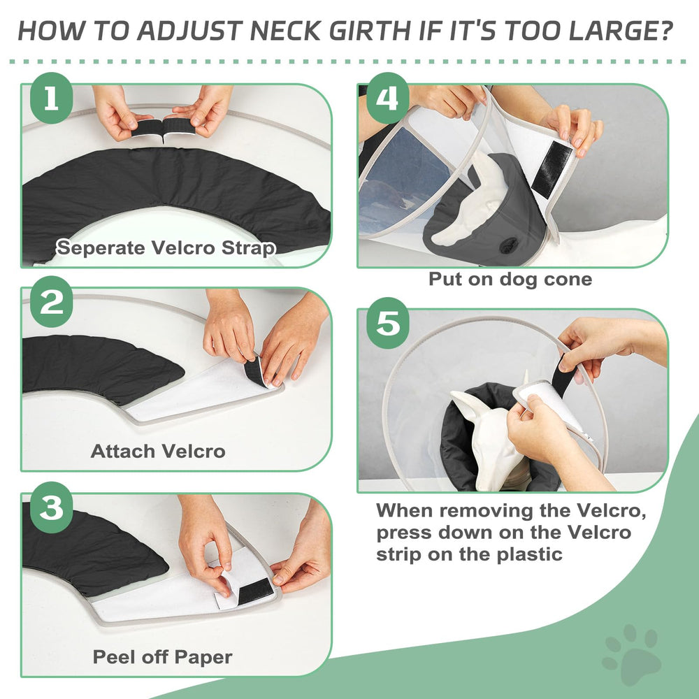 Joypig dog cone collar padded edges reduce irritation for calmer healing.