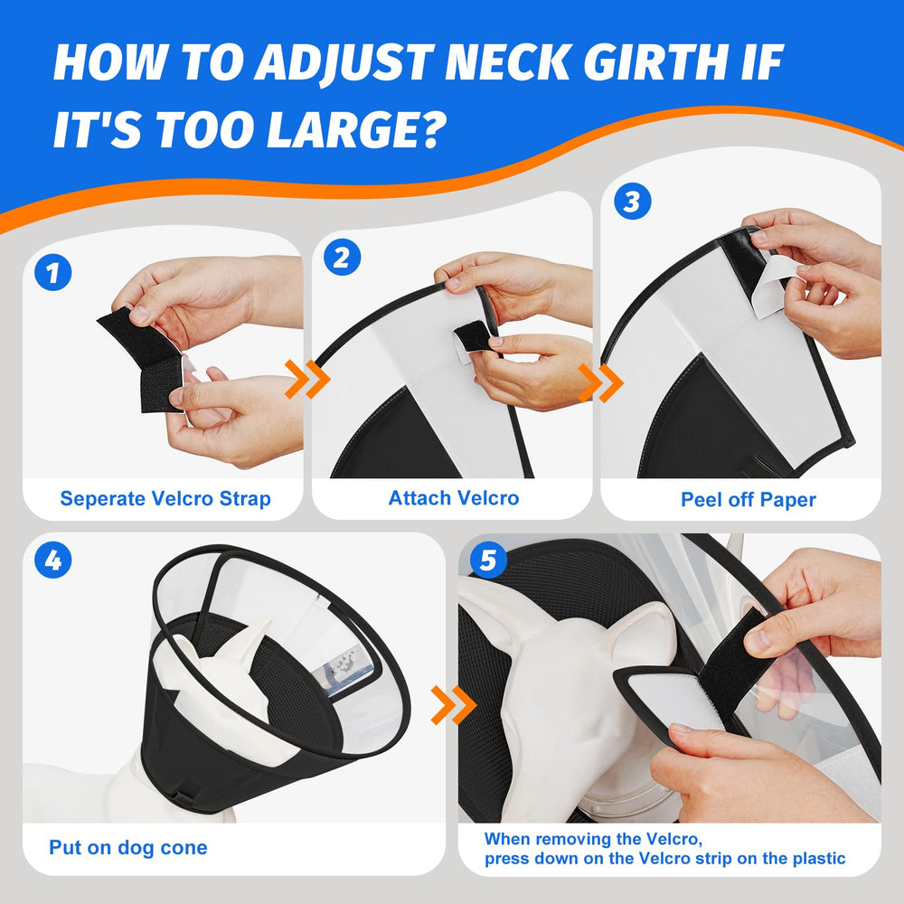 Joypig measurement guide neck-nose helps size collar for a comfortable fit.