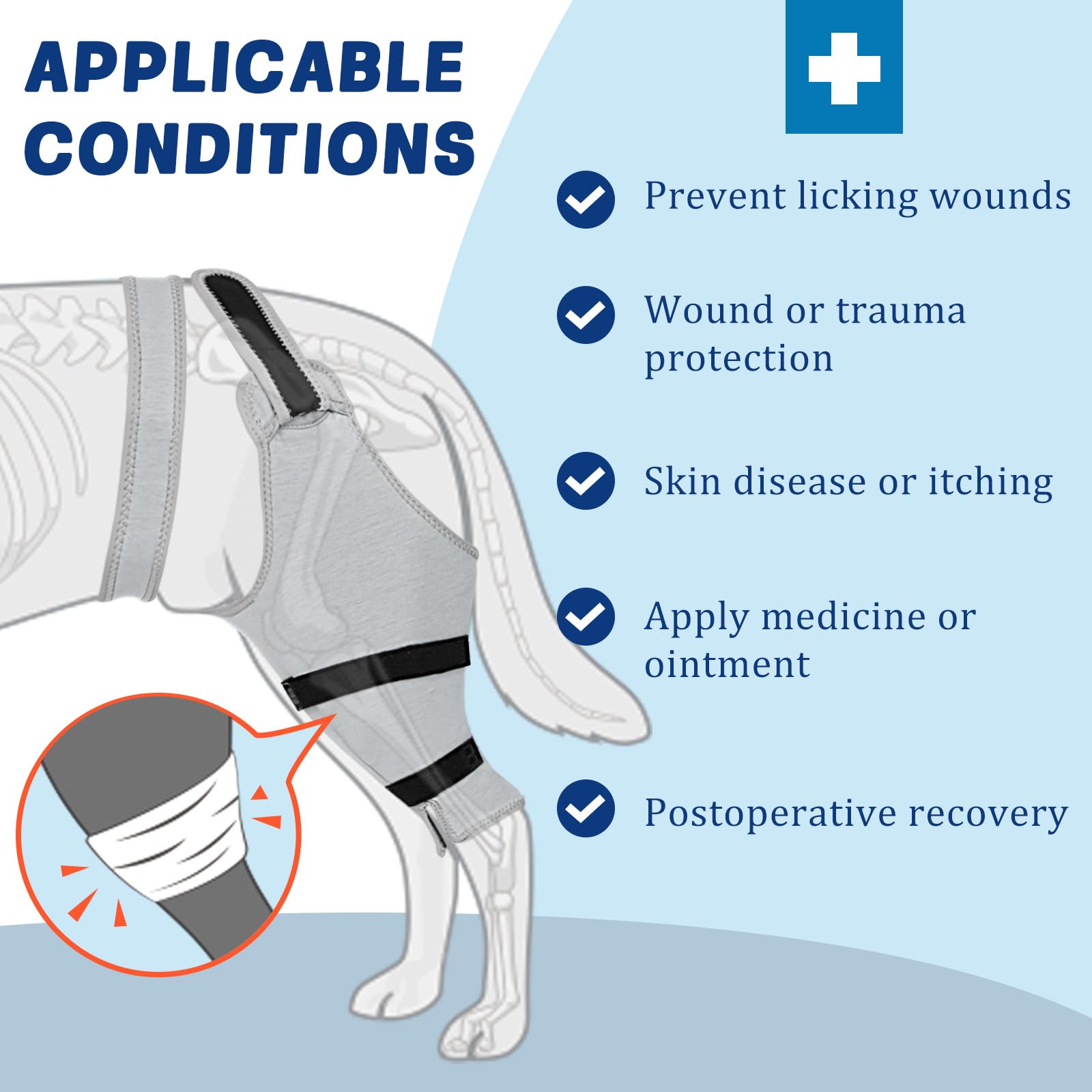 Joypig Sleeve open design fits both male and female dogs for potty needs.