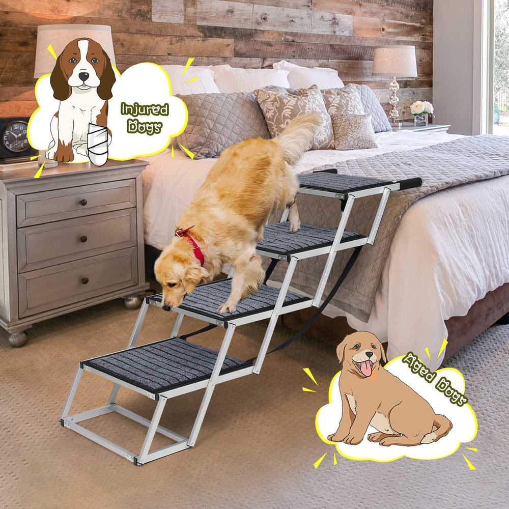 Joyrally dog ramp compact storage suits trunks or cabinets.