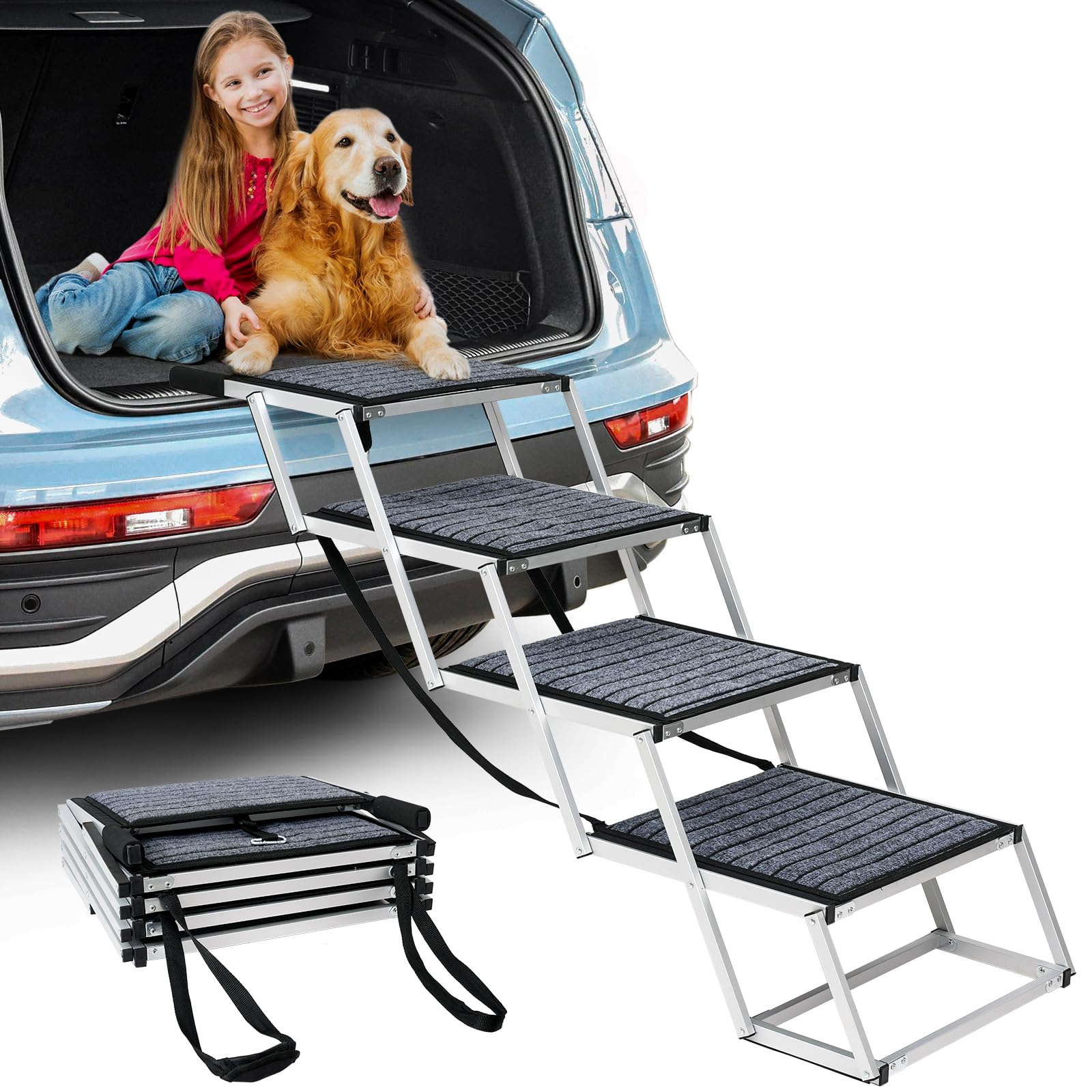 Joyrally dog ramp trunk-ready for quick trips and outings.