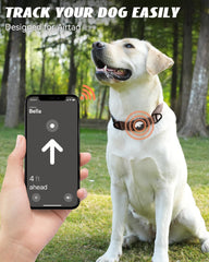 Joytale Airtag dog collar with reflective strip for night safety