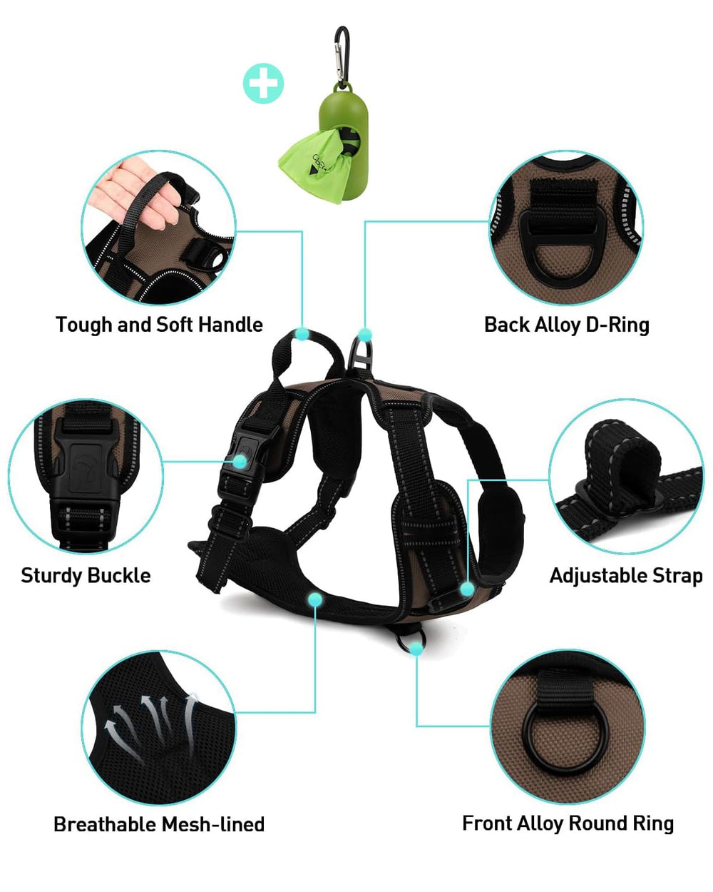Joytale Reinforced handle and front/back rings for crowd walking