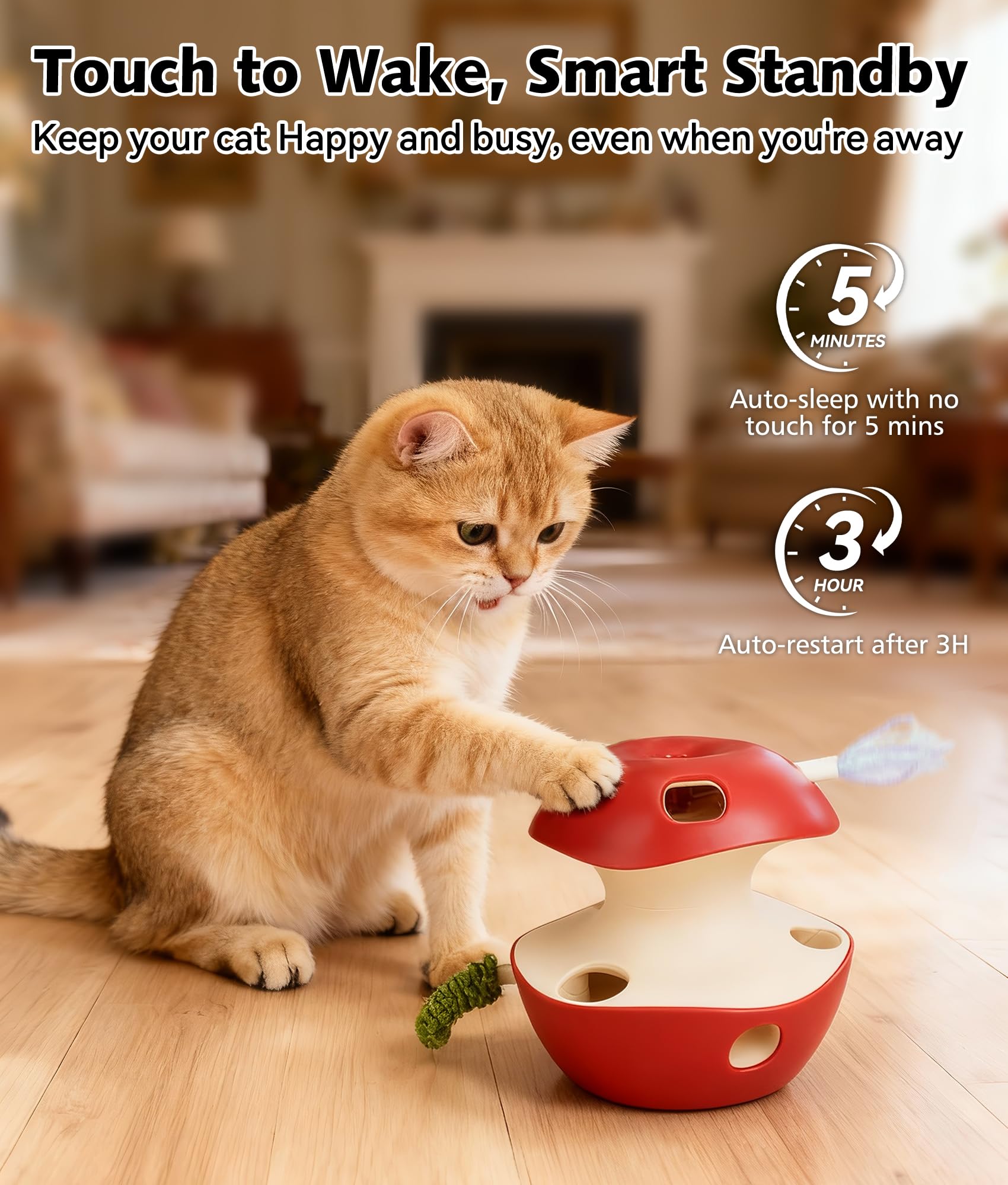 Joytale anti slip base keeps the toy steady during active play