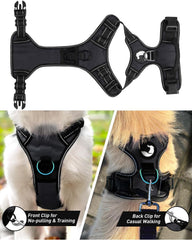 Joytale soft padded vest with back handle for comfortable training grip