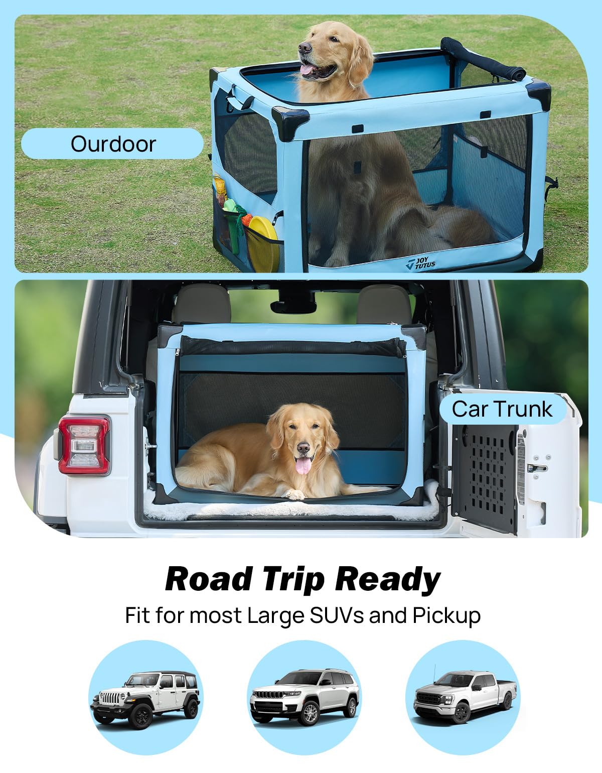 JOYTUTUS removable mat adds cozy comfort for pets