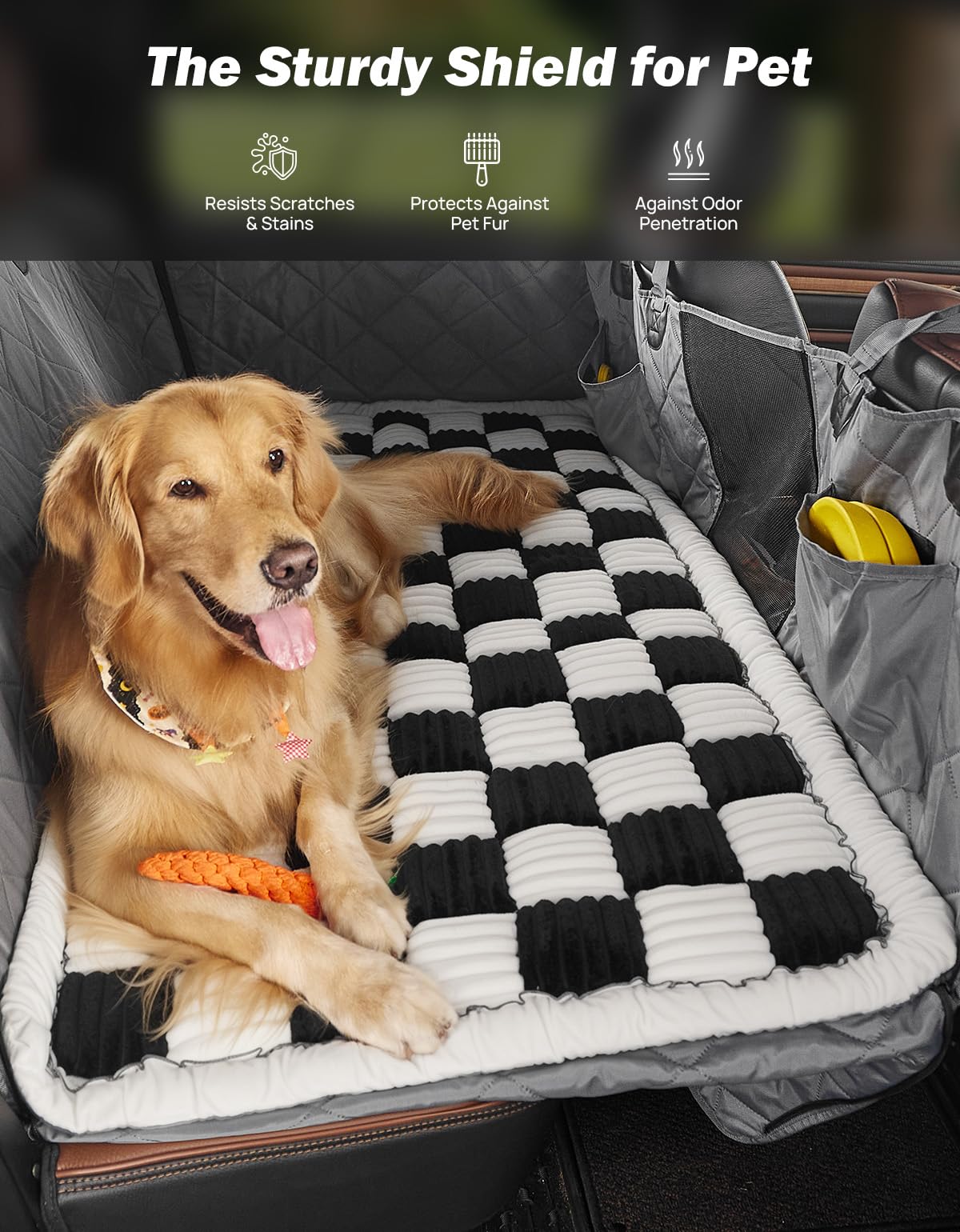 JOYTUTUS dog mat bed backseat extender fit for custom coverage and protection