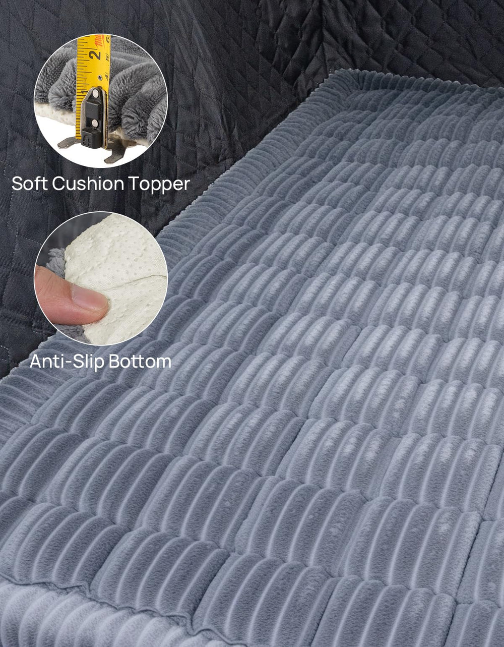 JOYTUTUS dog mat bed with non-slip bottom preventing sliding