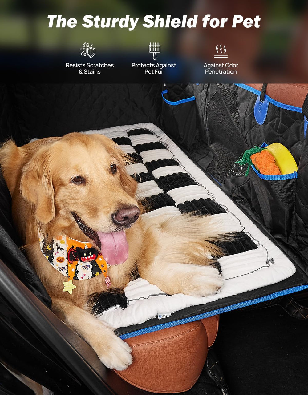 JOYTUTUS dog mat bed soft surface for cozy car comfort
