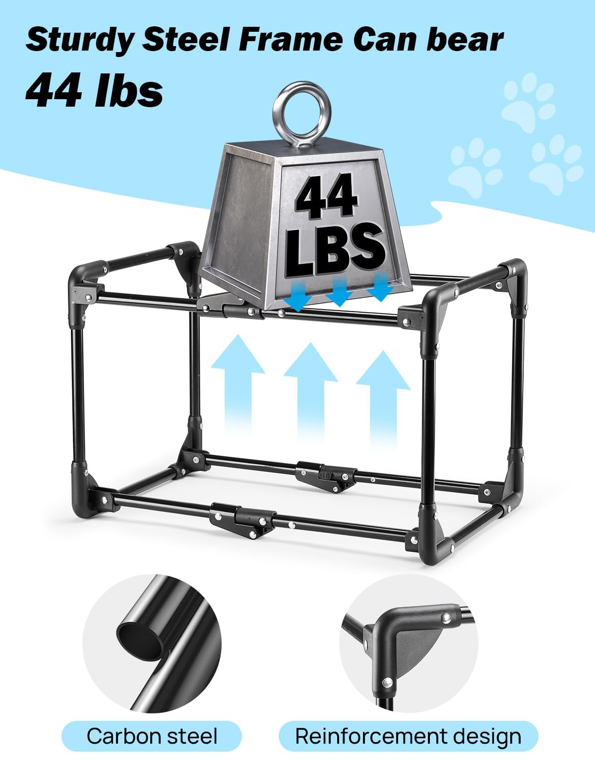 Joytutus safety-structure-durable-frame maintains shape in motion