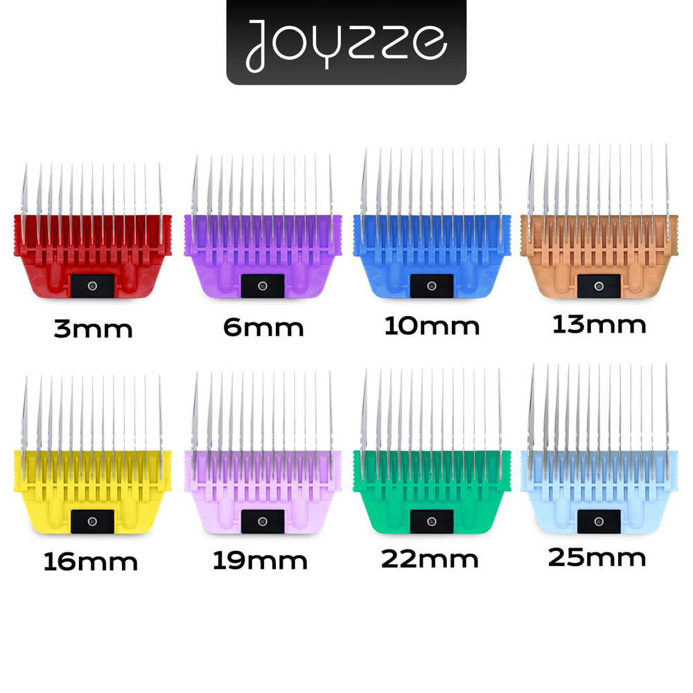 JOYZZE A Series Wide Comb detangling action on dog fur enables faster grooming