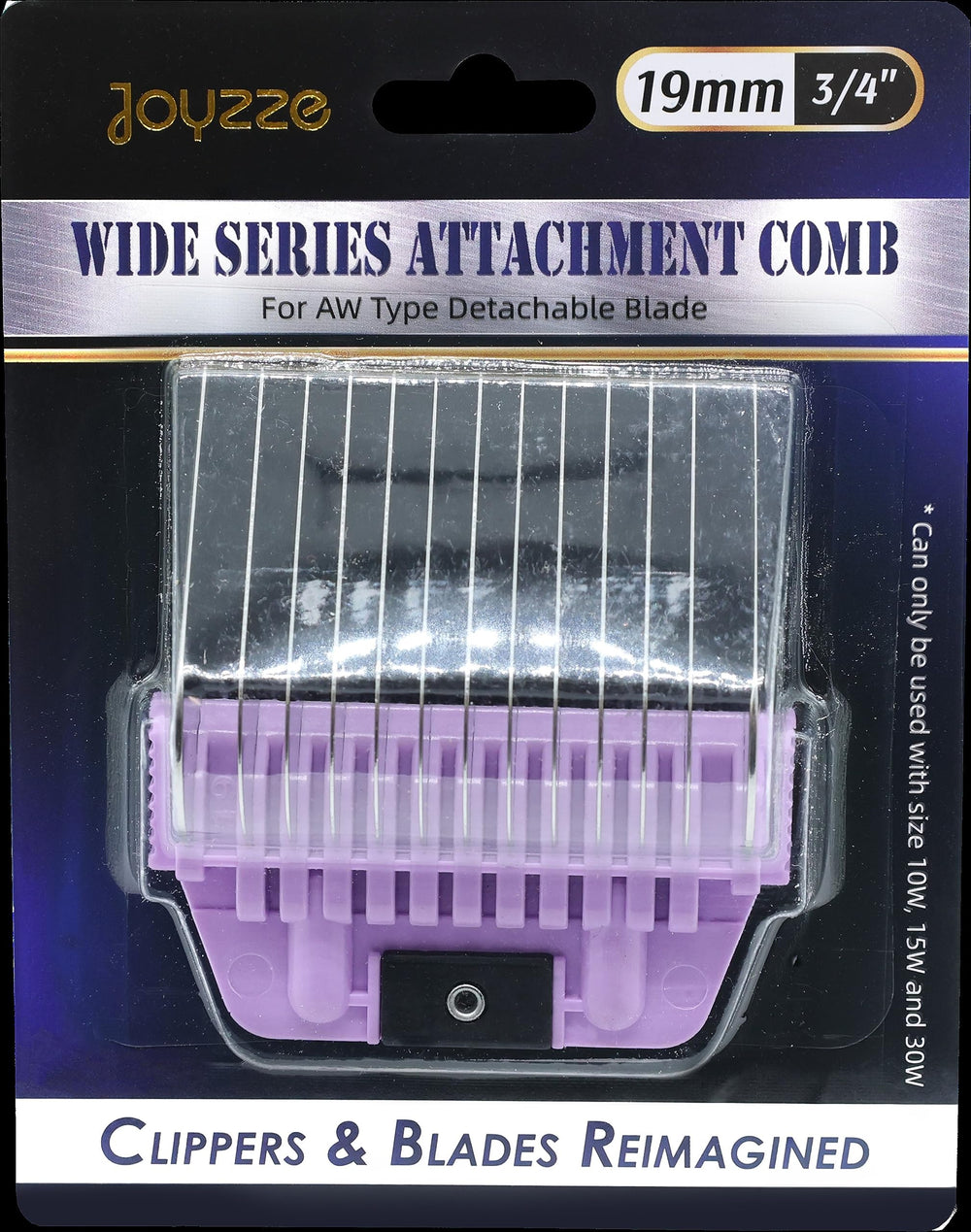 JOYZZE A Series Wide Comb durable metal construction designed for long-lasting professional use