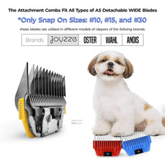 JOYZZE A Series Wide Comb smooth coat glide for a comfortable grooming session
