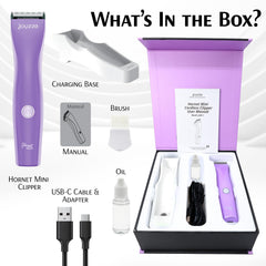 JOYZZE Hornet Mini Purple face and paw trimming safely