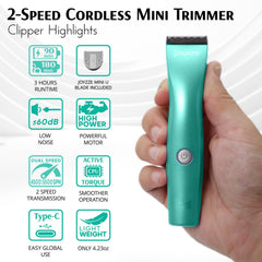 JOYZZE Hornet Mini Trimmer cordless rechargeable runtime for flexible grooming