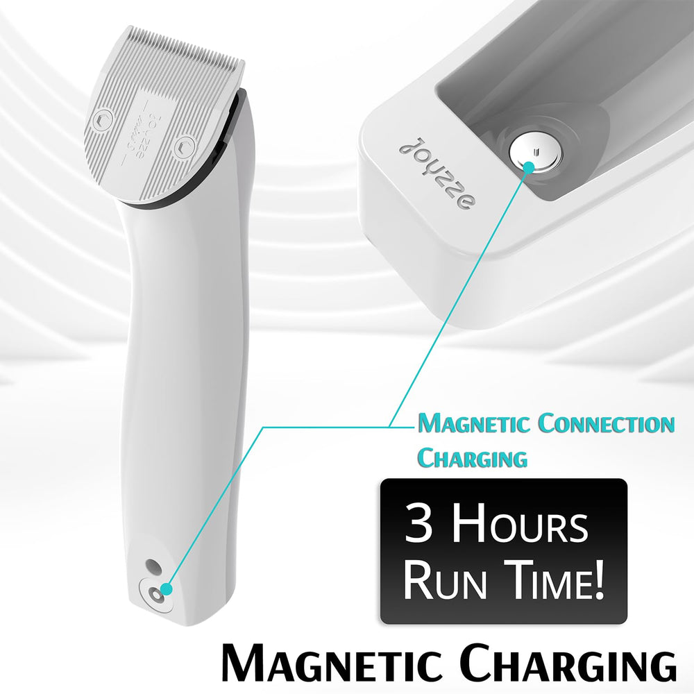 JOYZZE Hornet Mini Trimmer ergonomic handle offers comfortable use during sessions.