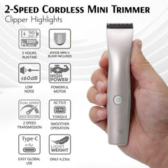 JOYZZE Hornet Mini Trimmer sharp blades enable precise trimming results.