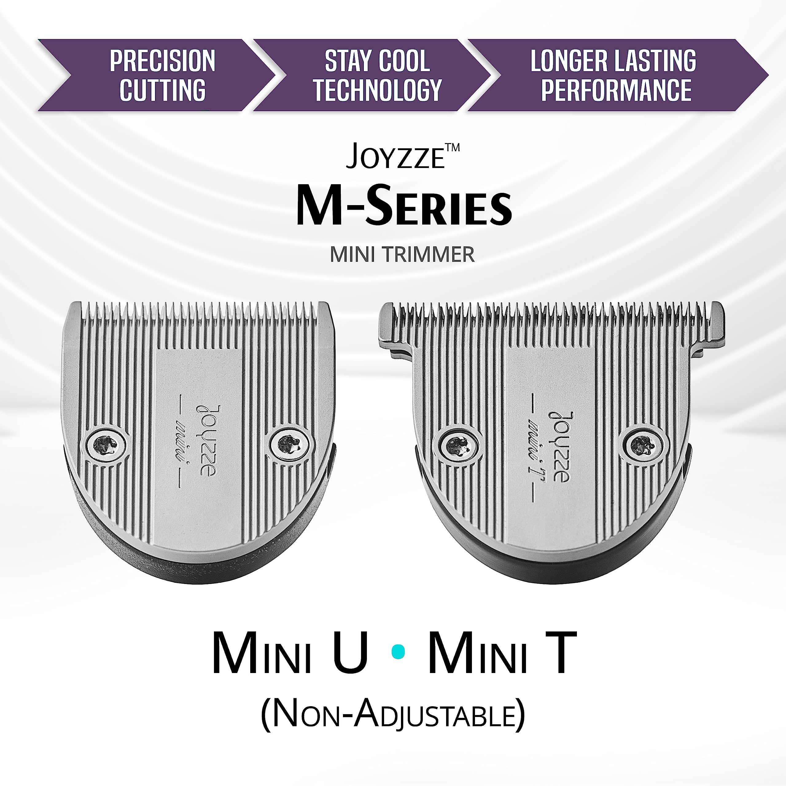 JOYZZE M Series blades enabling professional pet grooming sessions in action.