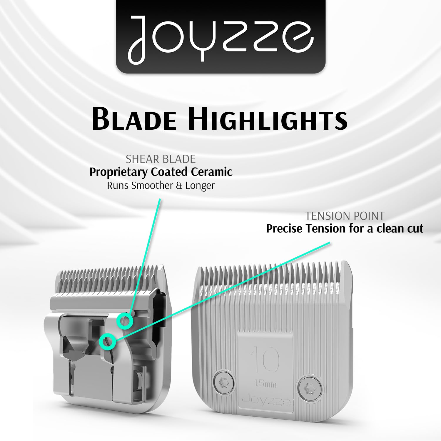 JOYZZE professional grooming scene with Raptor/Falcon blade in action.