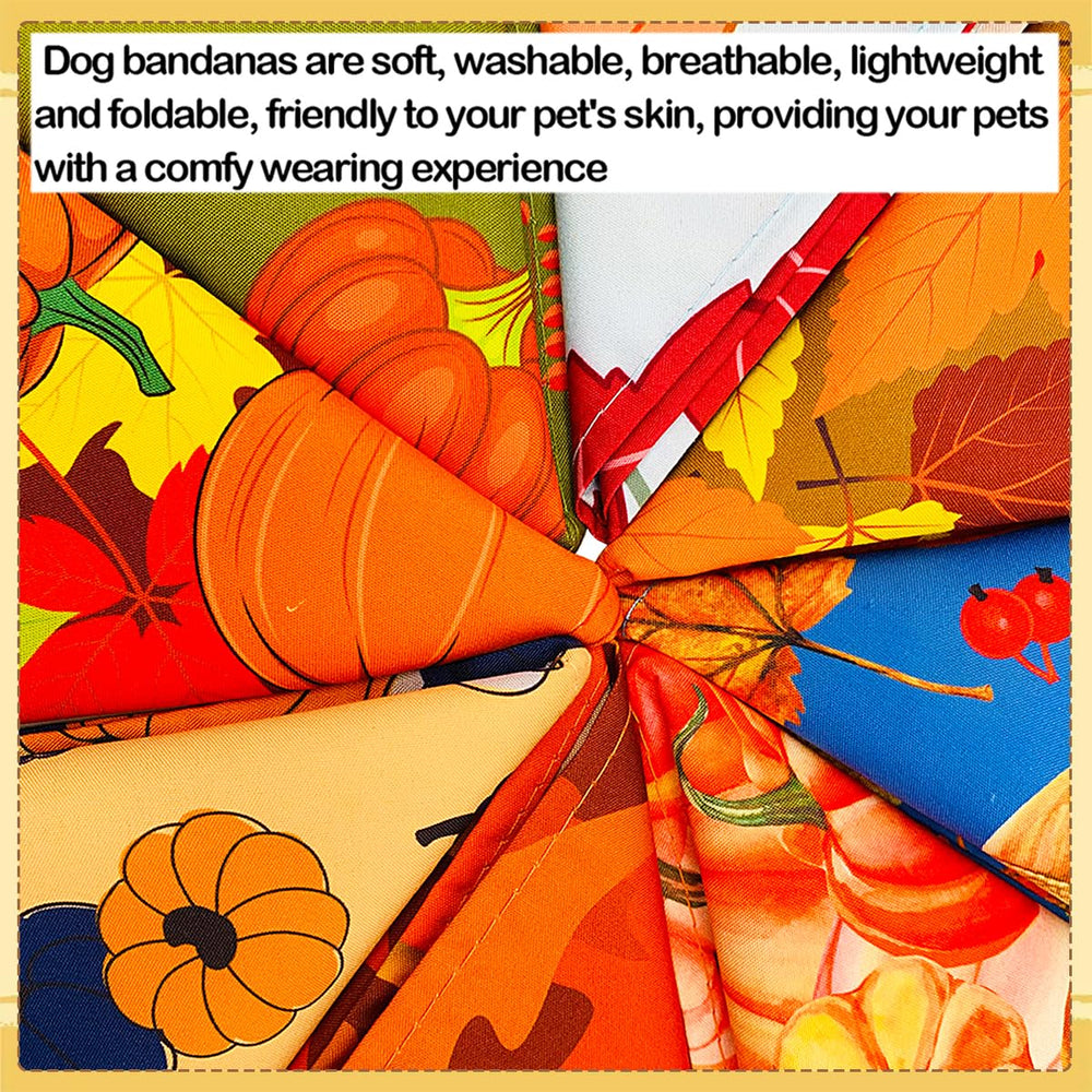 JpGdn forest autumn pattern bandana for large dogs and everyday flair