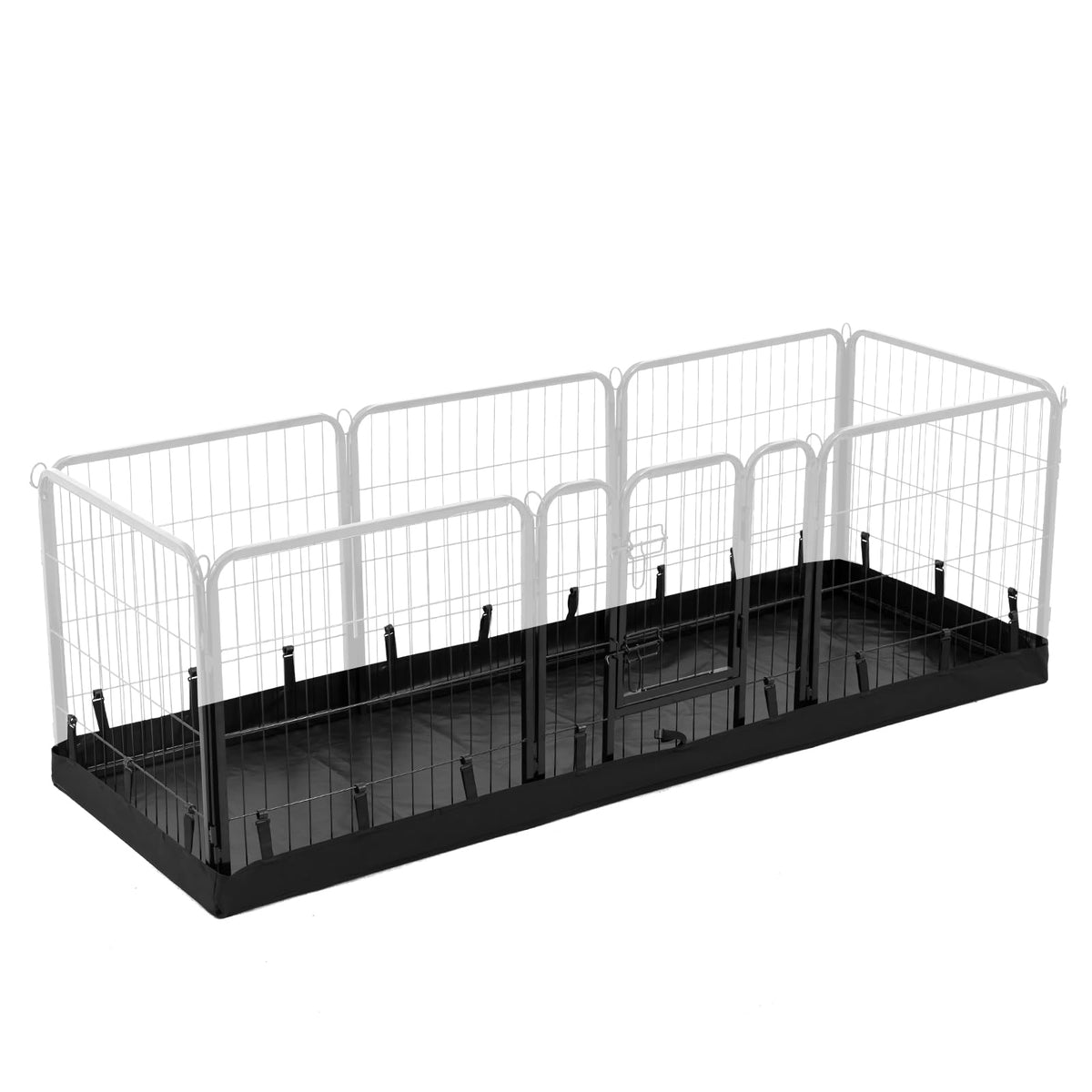 PJYuCien rectangle dog playpen bottom pad front view for clean enclosure