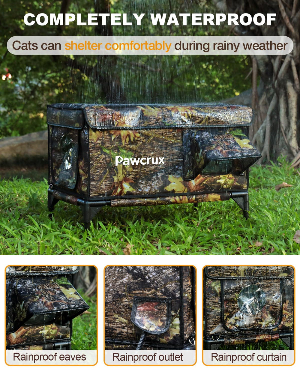 JLSAME heated cat bed with built-in heating pad for cozy warmth.