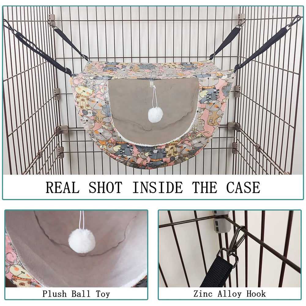 JSPYFITS cat hammock durable-stitching technique supports daily use