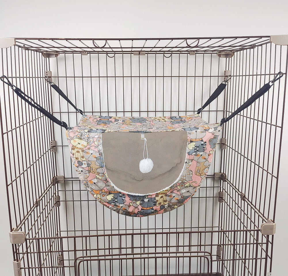 JSPYFITS cat hammock easy-clean machine-washable for quick maintenance