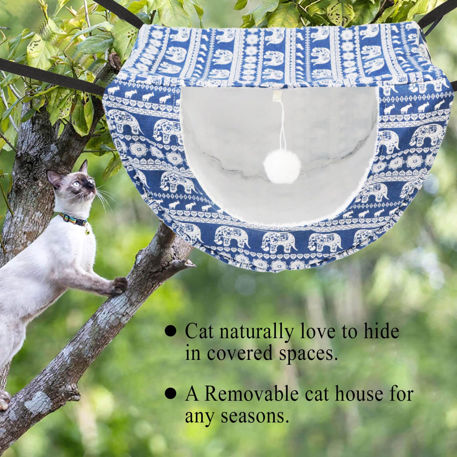 JSPYFITS cat hammock weight capacity up to 20 lbs supports multiple small pets.