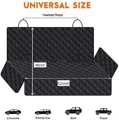 JSTHT dog seat cover quick install and easy cleaning after trips.