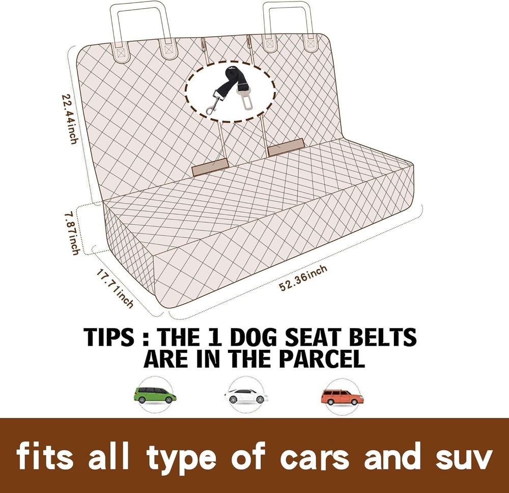 JSTHT dog seat cover easy install and simple cleaning after adventures.