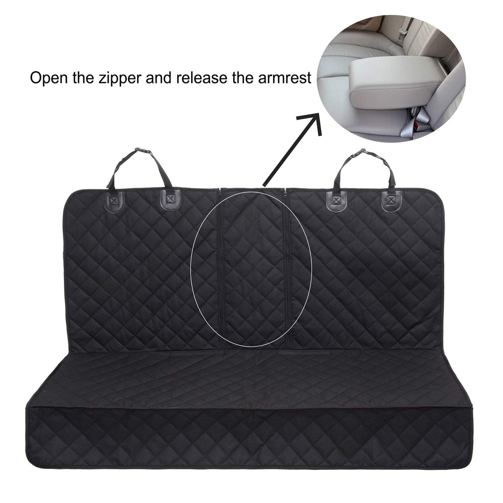 JSTHT dog seat cover nonslip backing prevents seat movement for smoother rides.