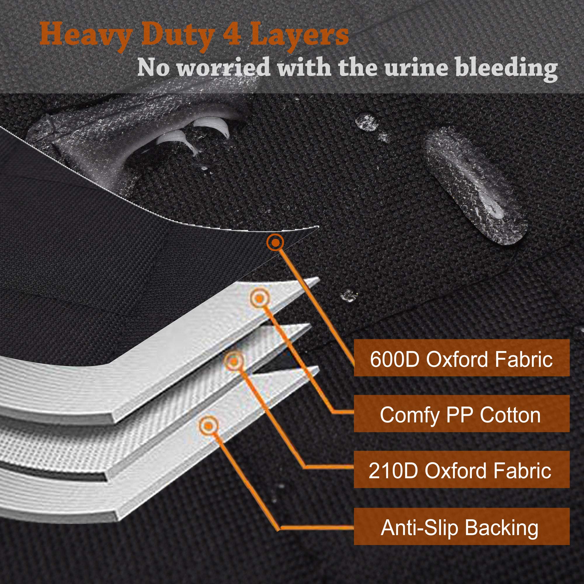 JSTHT dog seat cover soft durable fabric enhances pet comfort.