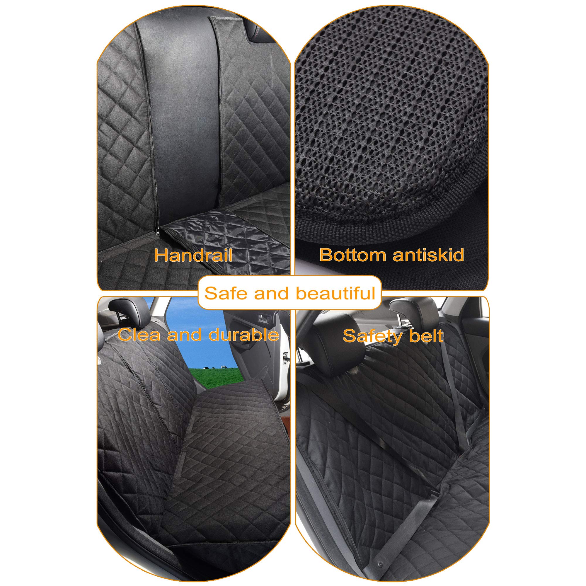 JSTHT dog seat cover universal size fits most cars and SUVs.
