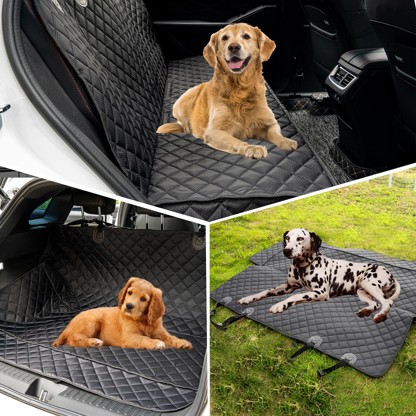 JSTHT dog seat cover universal size 52x48 fits most cars and SUVs.